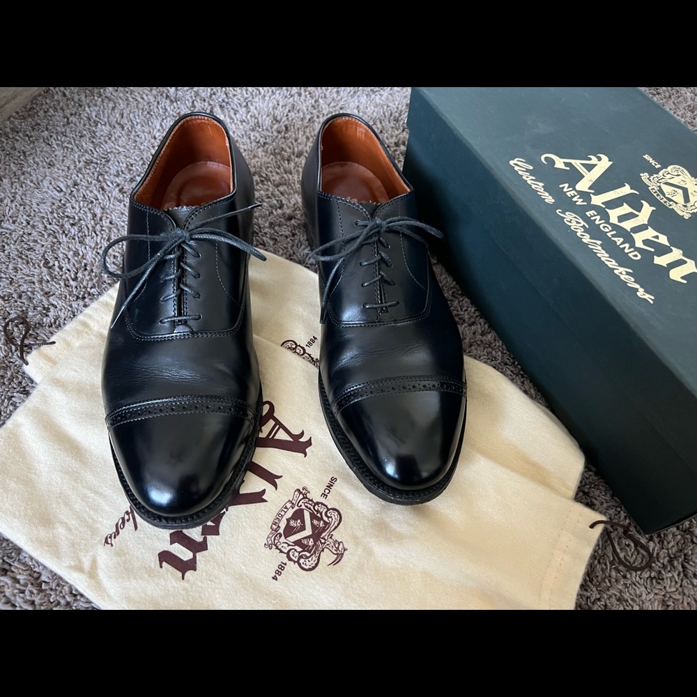 Alden Straight Tip Bal.  11 D